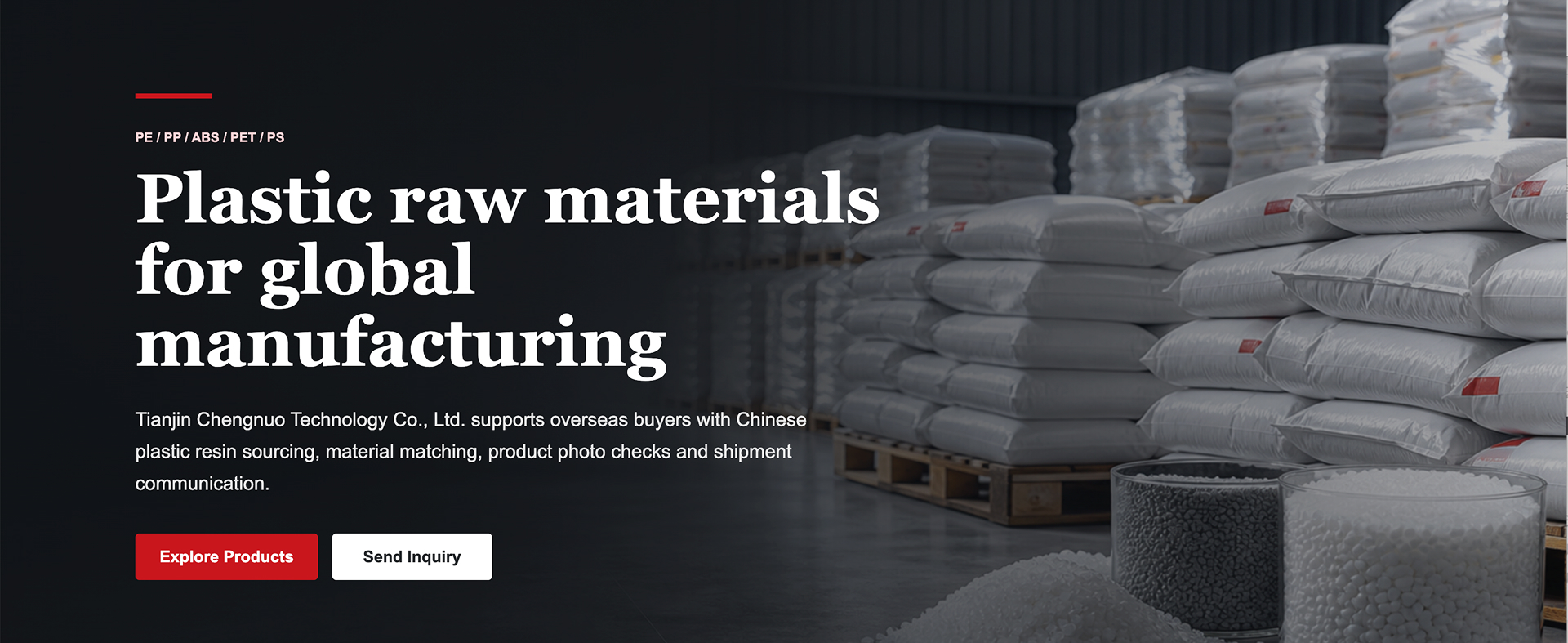 Tianjin Chengnuo Technology Co., Ltd. brinda apoyo a compradores internacionales en la adquisición de resinas plásticas chinas, la selección adecuada de materiales, la verificación de fotografías de productos y la gestión de la comunicación relacionada con el envío.